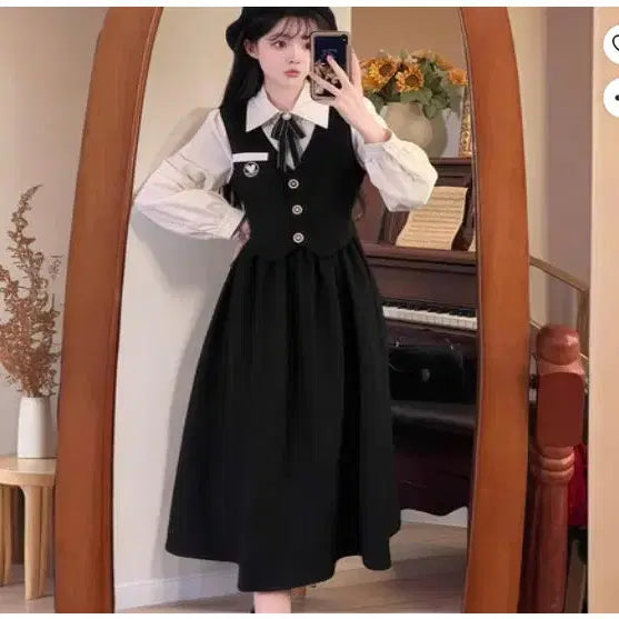 [BUNJANG] Retro Medieval Inspired Dress / 여성원피스 개화기의상 경성의복 복고풍 중세시대 복고풍 원피스 졸업사진