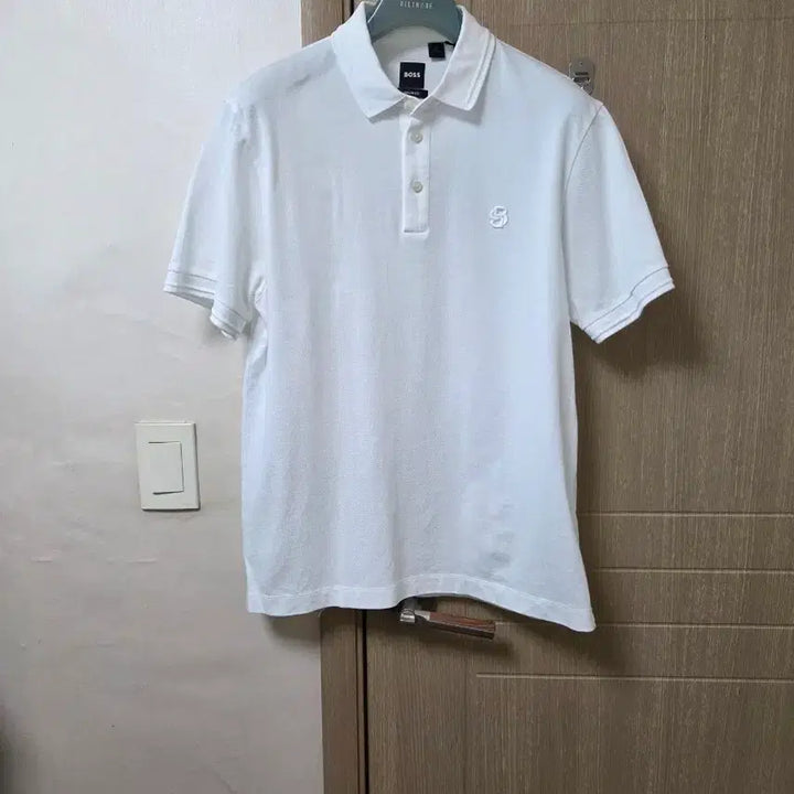 [BUNJANG] BOSS Merised Cotton Polo T-Shirt White L / 보스 메르세라이즈드 카라티 L