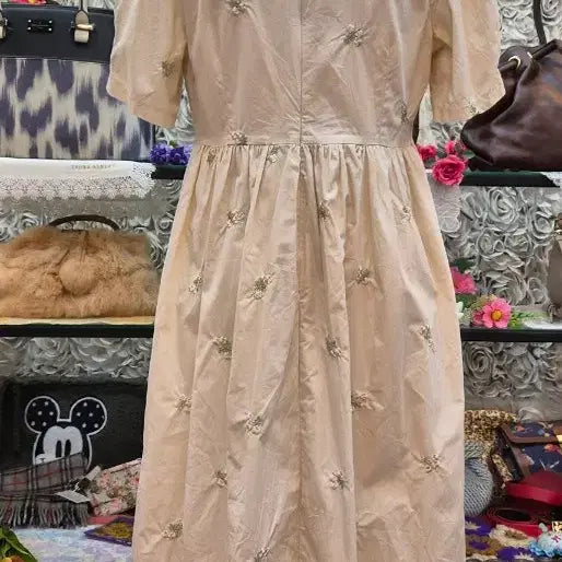 [BUNJANG] DAZY 100% Cotton Crinkled Long Dress / DAZY 면 100% 바스락 롱원피스 (55 66)