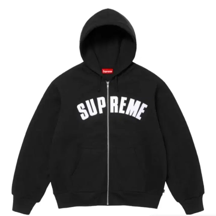 [BUNJANG] Supreme Arc Thermal Lined Zip Up Hoodie Sweatshirt Black L / 슈프림 아크 써멀 라인드 집업 후드 스웨트셔츠 블랙 L사이즈