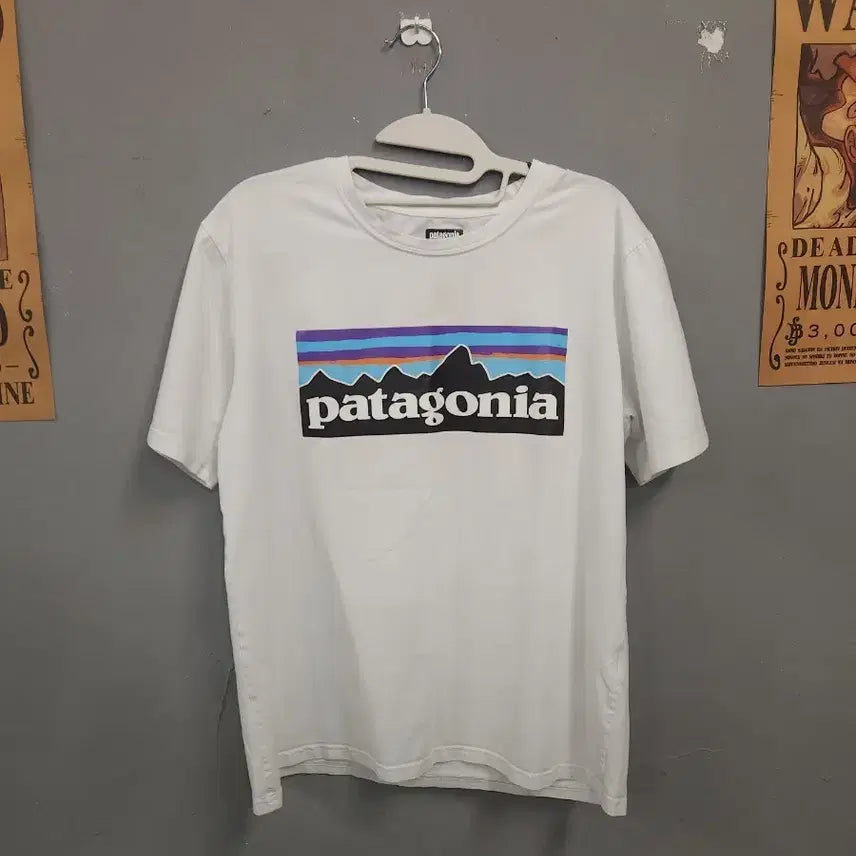 [BUNJANG] Patagonia White Short Sleeve T-Shirt / 파타고니아 흰색 반팔 티셔츠