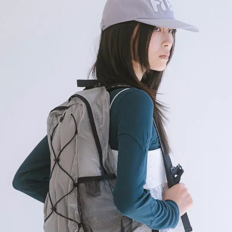 [BUNJANG] Heisan Big Logo Felt Cap Hat Light Grey / 하이산 Hei 빅로고 펠트 캡 모자 라이트 그레이