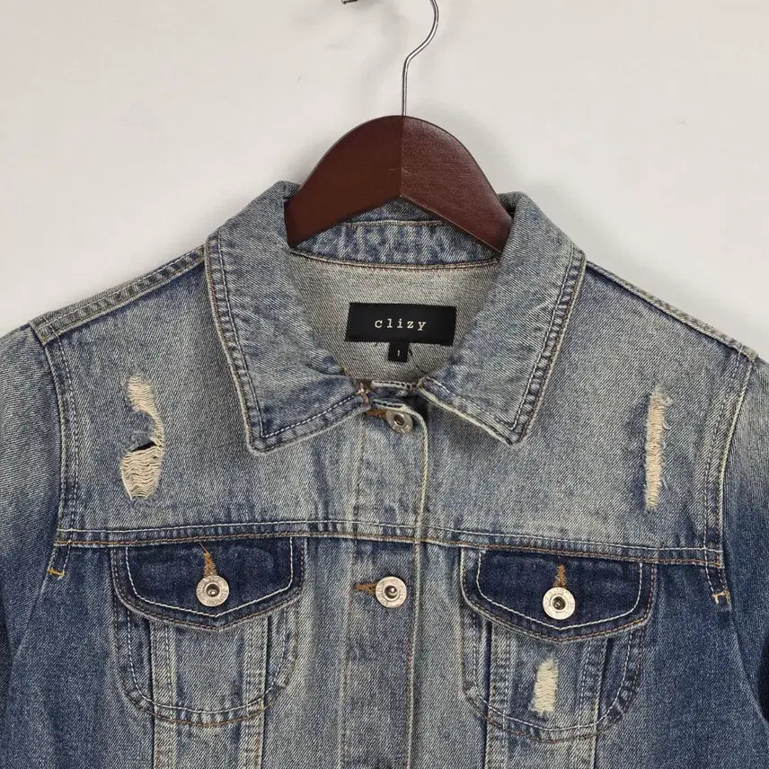 [BUNJANG] Clizy Washed Denim Jacket (Women&