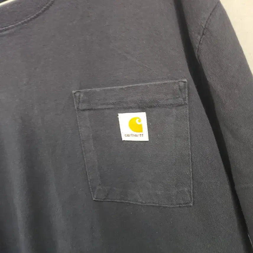 [BUNJANG] Carhartt Navy Pocket T-Shirt / 칼하트 포켓 반팔티 네이비