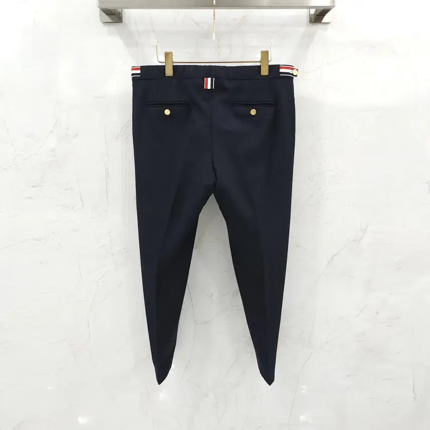 [BUNJANG] Thom Browne Navy Twill Low-Rise Pants MTC159A Size 1 / 1 / 톰브라운 네이비 트윌 로우라이즈 팬츠 MTC159A