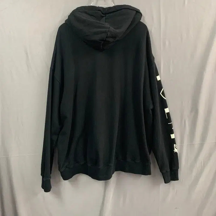 [BUNJANG] Lucky Chouette Printing Oversized Hoodie / M 럭키마르쉐 럭키슈에뜨 프린팅 오버핏 후드티