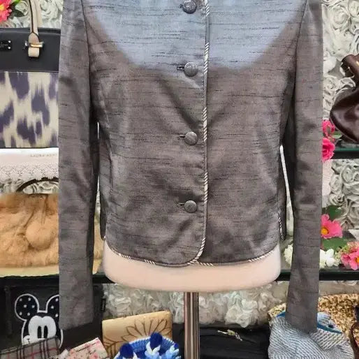 [BUNJANG] Louis Joone Silk Blend Short Jacket (Size 55) / LOUIS JOONE 실크 혼방 숏자켓 (55)