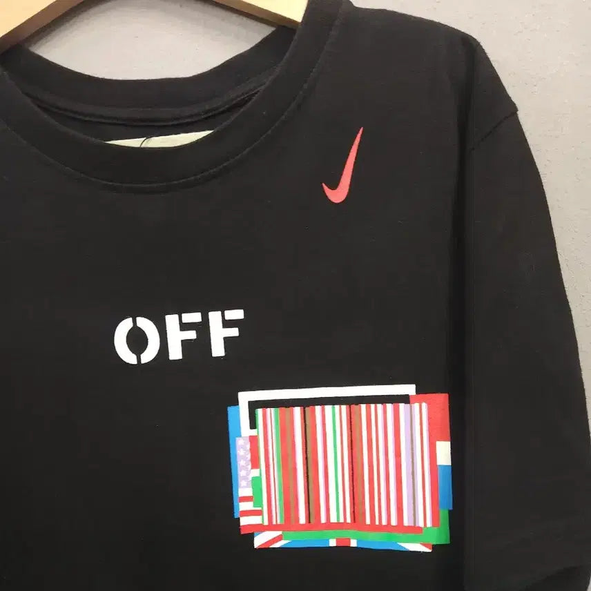 [BUNJANG] Nike x Off-White Black T-Shirt / 나이키 x 오프화이트 블랙 반팔 티셔츠