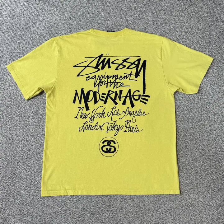 [BUNJANG] Stussy Modern Age T-Shirt Size L / [정가 17만원] STUSSY 스투시 모던에이지 반팔 L