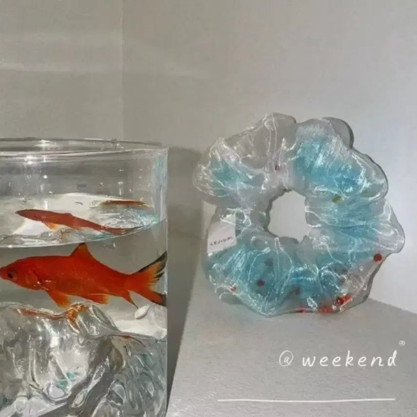 [BUNJANG] Ocean Hair Scrunchie / 바다 헤어 스크런치