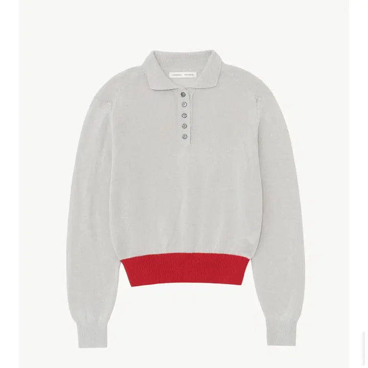[BUNJANG] Mundal Collar Knit Light Gray / 문달 카라니트