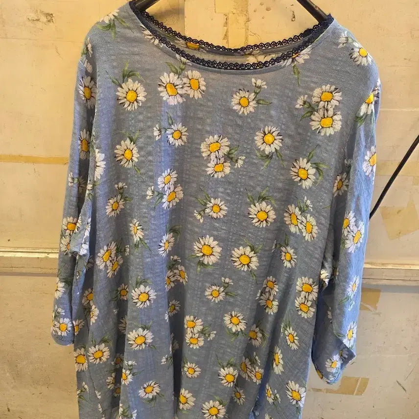 [BUNJANG] Rayon 50% Cotton 50% T-Shirt / 레이온50% 면50% 티셔츠