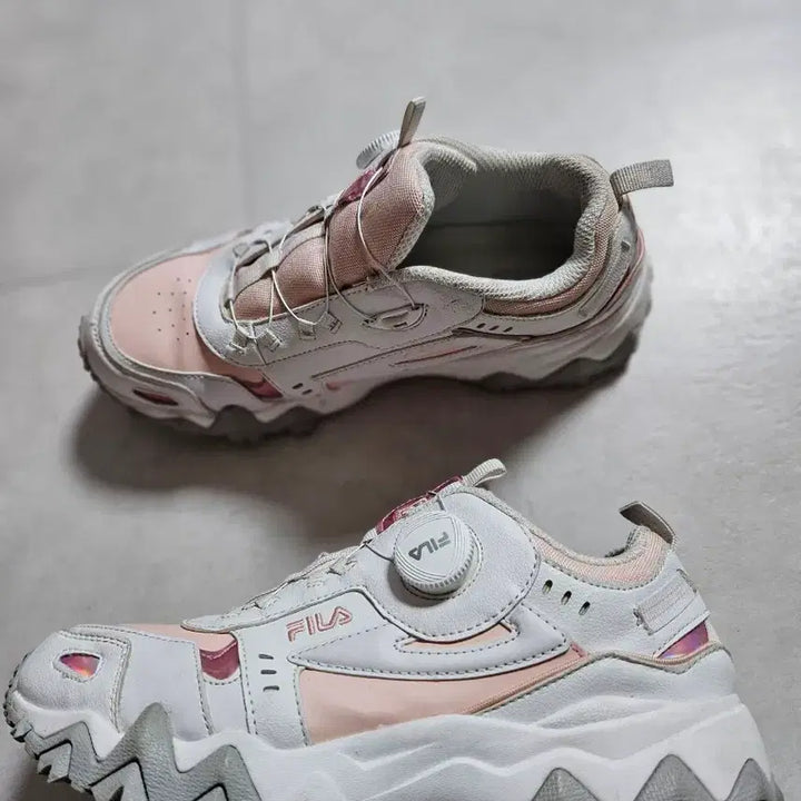 [BUNJANG] Fila Dial Sneakers Pink/White 240mm / 휠라 다이얼 운동화 핑크/화이트 240