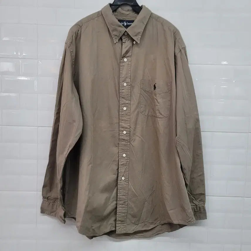 [BUNJANG] Polo Ralph Lauren Brown Shirt / 폴로 랄프로렌 브라운 셔츠