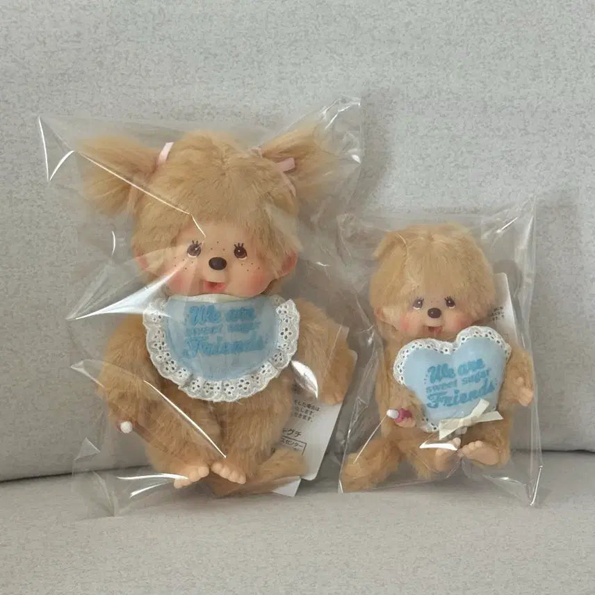 [BUNJANG] Bundle Set Monchhichi Sweet Sugar Doll &amp; Doll Keychain / 일괄) 몬치치 스위트 슈가 인형, 인형키링