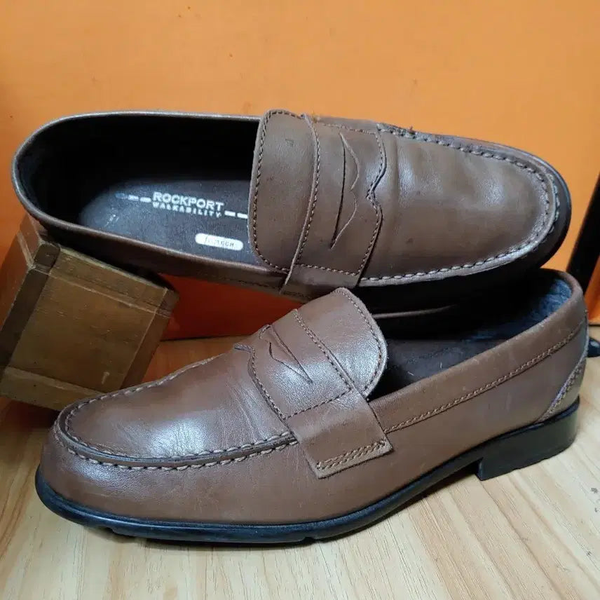 [BUNJANG] Rockport Natural Leather Loafers (US 7.5 / 255mm) / 락포트 천연가죽 로퍼(US7.5사이즈255)