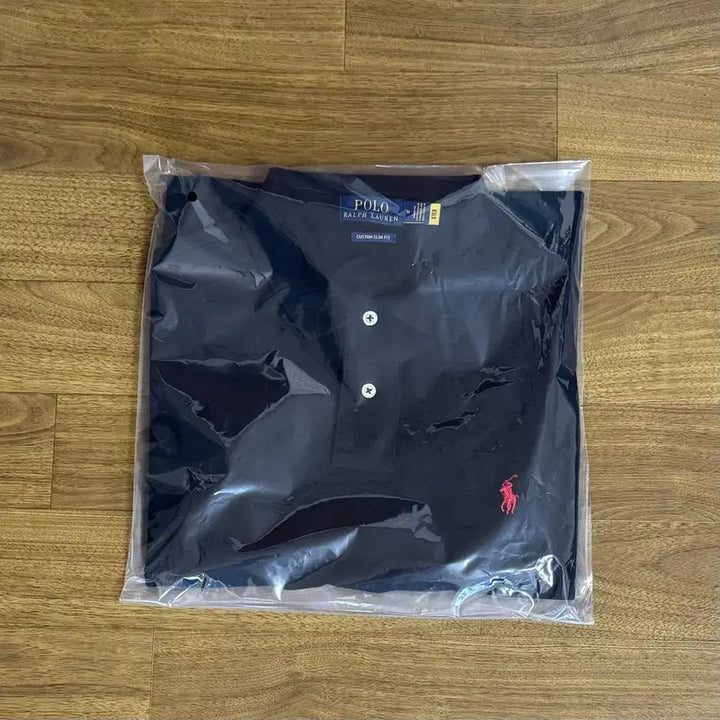 [BUNJANG] Polo Custom Slim Fit Mesh Polo Shirt Black M / 폴로 커스텀슬림핏 메시 폴로 셔츠 블랙 M