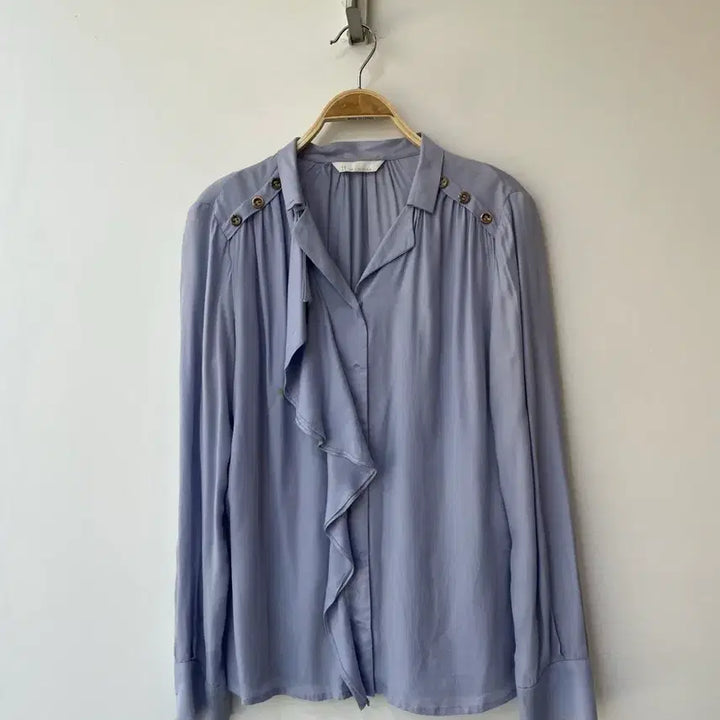 [BUNJANG] It M Rich Ruffle Blouse / 잇미샤 러플 블라우스 44-55