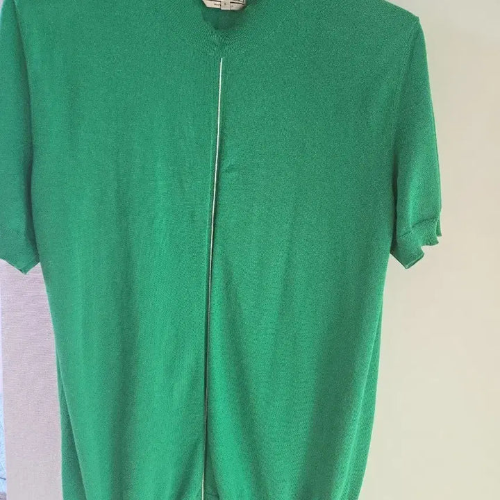 [BUNJANG] Hermes Green Short Sleeve Knit M / 에르메스 그린 반팔 니트