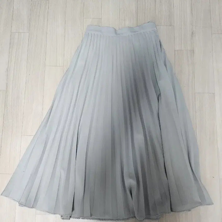 [BUNJANG] Mint Pleated Long Skirt / 민트색 플리츠 스커트