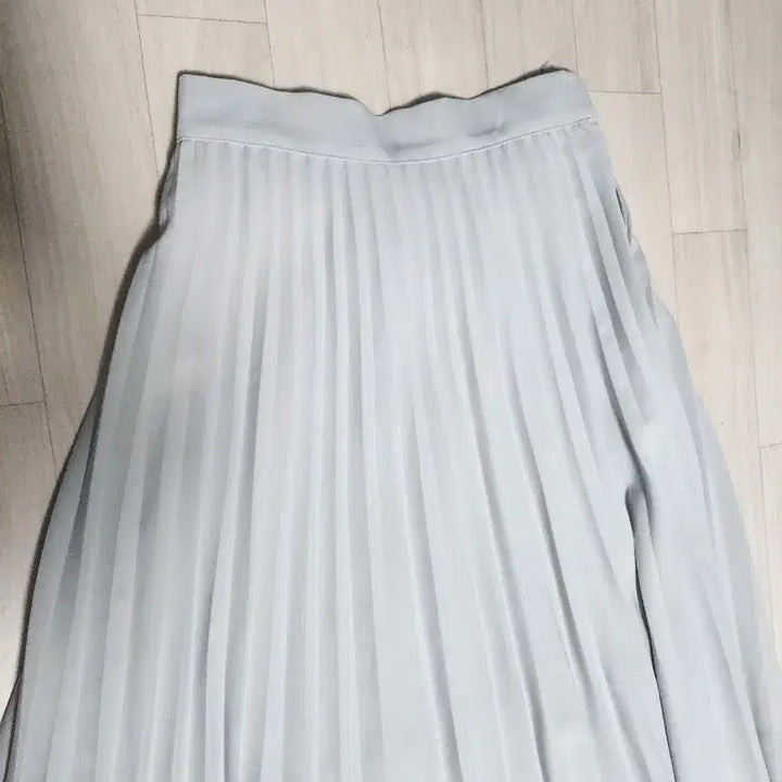[BUNJANG] Mint Pleated Long Skirt / 민트색 플리츠 스커트