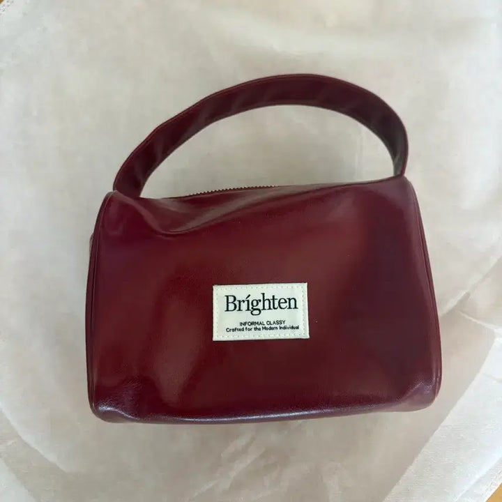 [BUNJANG] Brighten Wine Color Tote Bag / Brighten 브라이튼 와인색 토트백