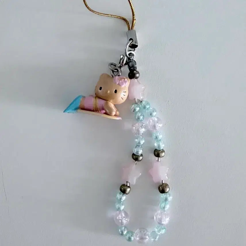 [BUNJANG] Sanrio Classic Kitty Surfing Bikini Tan Strap / 산리오고전 태닝키티 서핑키티 비키니키티 선탠키티 스트랩