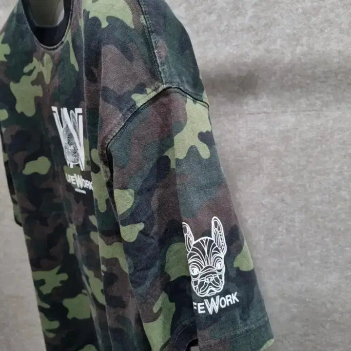 [BUNJANG] Lifework Camo Half-Sleeve T-Shirt Men&
