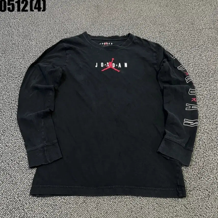 [BUNJANG] Jordan Black Long Sleeve T-Shirt L / 조던 블랙 긴팔 티셔츠 L | 0512