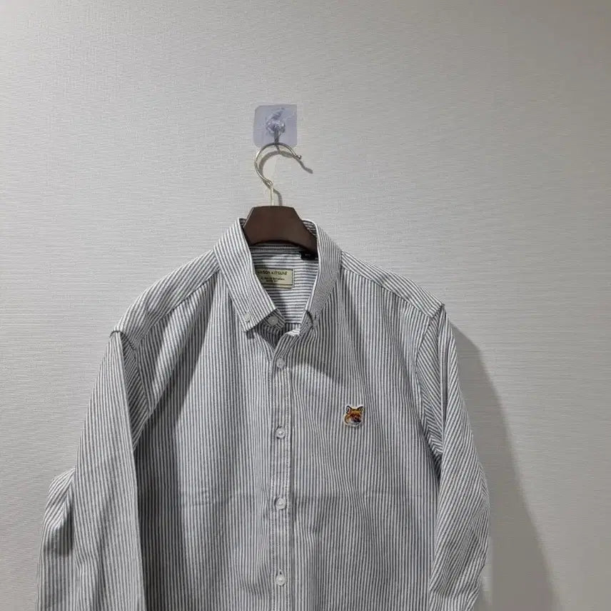 [SOLD OUT] 메종키츠네 스트라이프 셔츠 L