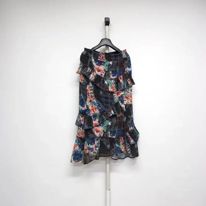 [BUNJANG] TIME Choonha Chiffon KkanKkang Long Skirt / 타임 TIME 춘하 쉬폰 캉캉 롱 스커트 61 33-55