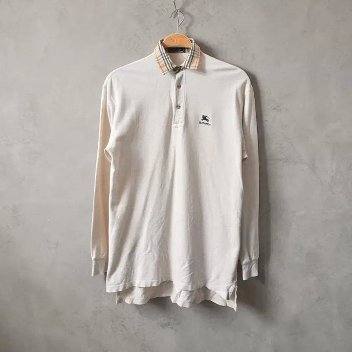 [BUNJANG] Burberry 90s Long Sleeve Collar T-Shirt M0393 / 90S 버버리 PK셔츠 카라티 M0393