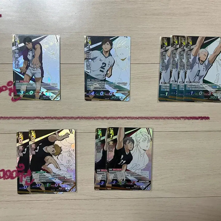 [BUNJANG] Haikyuu!!stupid cards break Vol. 1 &amp; 2 Itadaki (Jeong), Box Exclusive Cards / 하이큐 바보카 break 1, 2탄 이타다키(정), 박스 특전 판매합니다