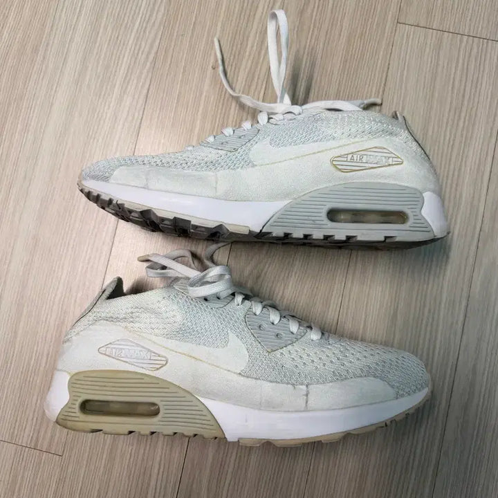 [BUNJANG] Nike Air Max 90 Ultra 2.0 Flyknit White Sneakers / 나이키 에어맥스 90 울트라 2.0 플라이니트 화이트