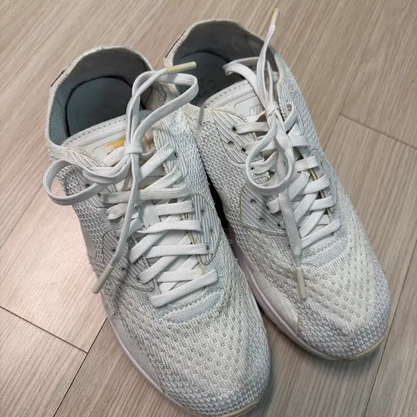 [BUNJANG] Nike Air Max 90 Ultra 2.0 Flyknit White Sneakers / 나이키 에어맥스 90 울트라 2.0 플라이니트 화이트