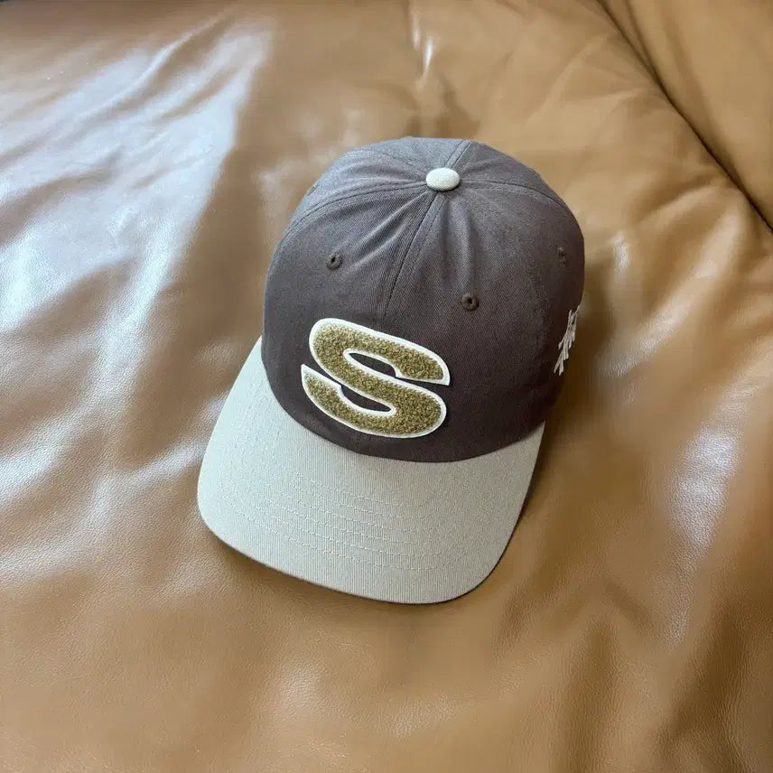 [BUNJANG] Stussy 6-Panel Chenille S Low Cap Hat - Rust Brown / 스투시 6패널 볼캡 모자 셔닐 S 로우 브라운
