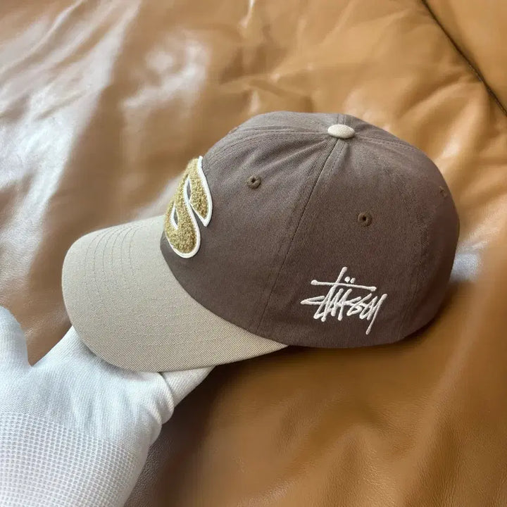 [BUNJANG] Stussy 6-Panel Chenille S Low Cap Hat - Rust Brown / 스투시 6패널 볼캡 모자 셔닐 S 로우 브라운