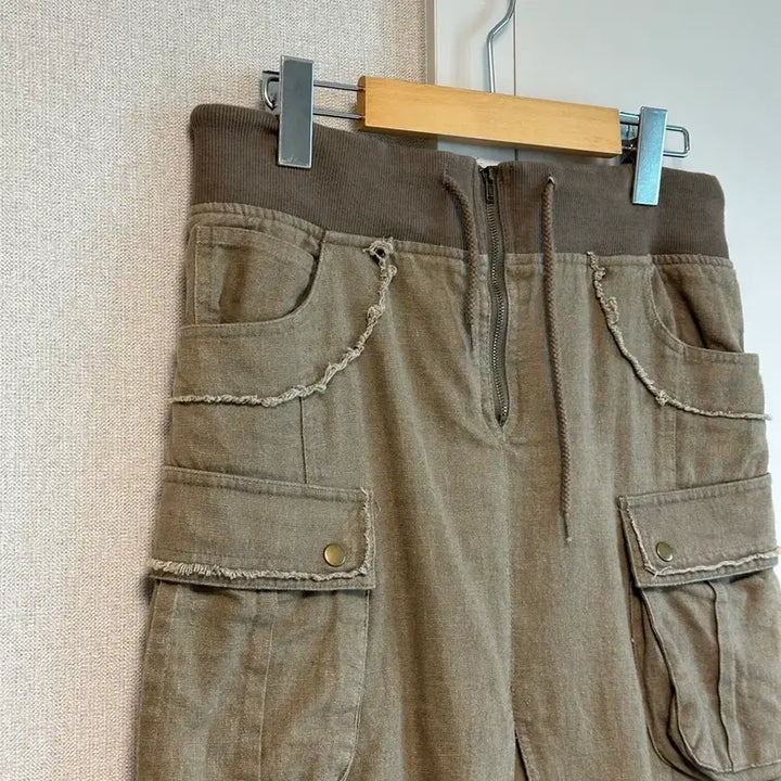 [BUNJANG] Japanese Vintage Cargo Layered Slit Long Skirt / 일본빈티지 카고 레이어드 트임 롱 스커트 그런지 보헤미안 히피 갸루 펑크