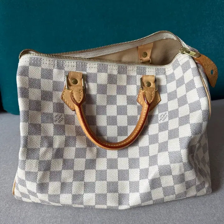 [BUNJANG] Louis Vuitton Speedy Damier Azur 30 Tote Bag / 루이비통 스피디 다미에 아주르 30