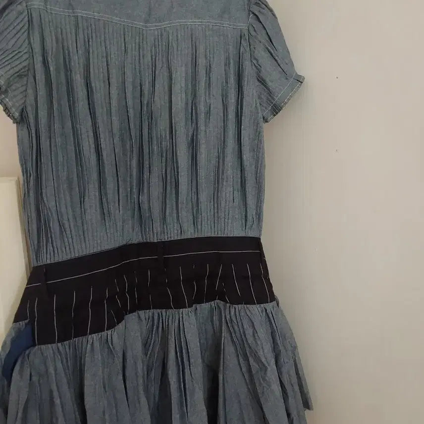 [BUNJANG] Sacai Blue Denim Shirt Dress / 사카이 데님 셔츠 원피스 블루 데님원피스