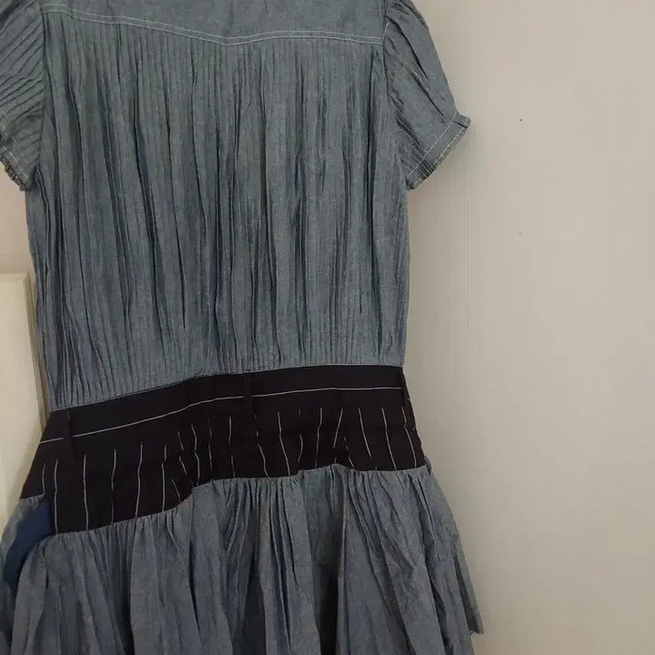[BUNJANG] Sacai Blue Denim Shirt Dress / 사카이 데님 셔츠 원피스 블루 데님원피스