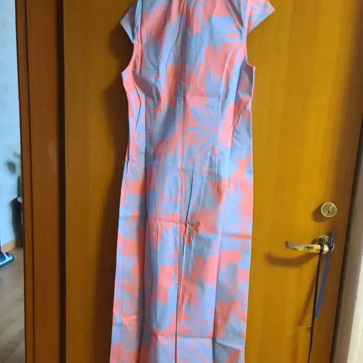 [BUNJANG] Hawaiian Long Dress Pink/Blue / 하와이안 롱 원피스 핑크/블루