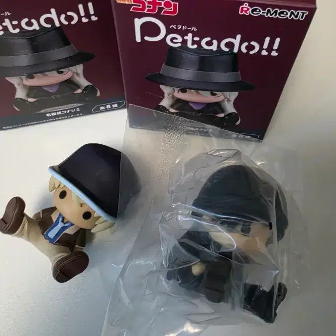 [BUNJANG] Detective Conan Amuro &amp; Akai Pet doll Figure Bundle Set / 일괄) 명탐정 코난 아무로 아카이 페타돌 피규어