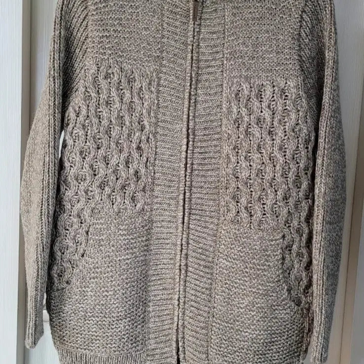 [BUNJANG] Allan Fine Reversible Knit Zip-Up Cardigan / 알란파인 리버시블 니트 집업 가디건