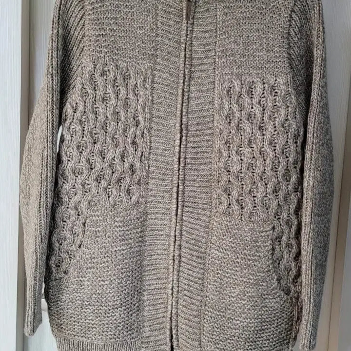 [BUNJANG] Allan Fine Reversible Knit Zip-Up Cardigan / 알란파인 리버시블 니트 집업 가디건