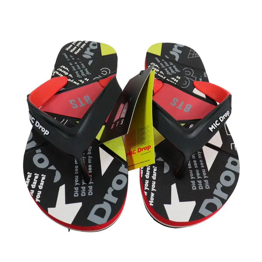 [BUNJANG] BTS MIC Drop Official Goods Beach Sandals / BTS 방탄소년단 MIC Drop 공식 굿즈 비치샌들