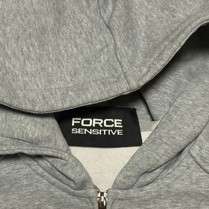 [BUNJANG] Force Sensitive Cropped Hoodie Zip-Up (Gray, Size M) / 포스 센스티브 후드집업 1