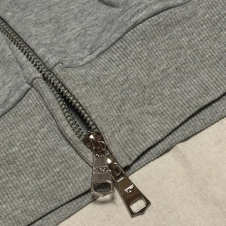 [BUNJANG] Force Sensitive Cropped Hoodie Zip-Up (Gray, Size M) / 포스 센스티브 후드집업 1