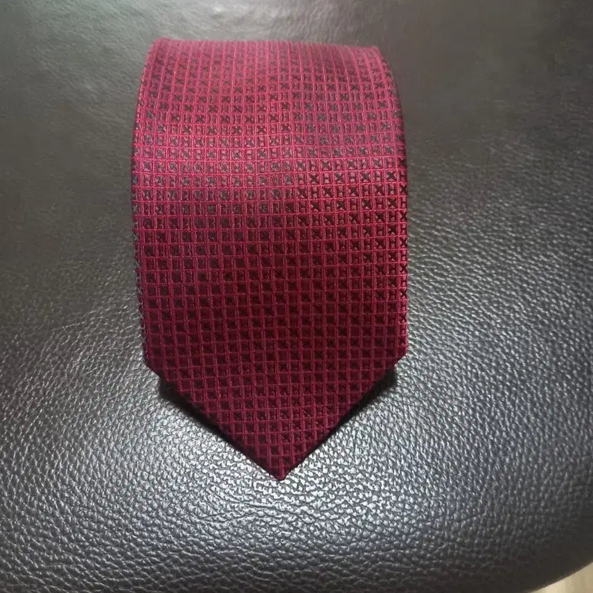 [BUNJANG] Hermes H Logo Silk Tie Burgundy / 에르메스 H로고 넥타이 [미사용]