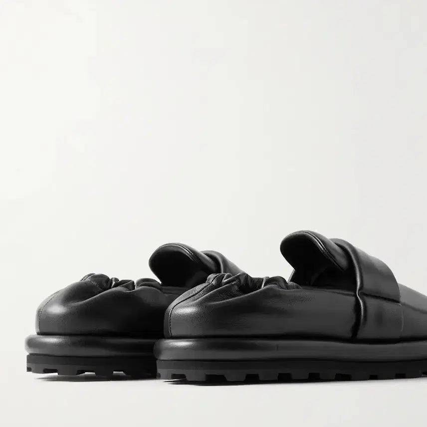 [BUNJANG] Jil Sander Puffy Padded Leather Mule Loafer Black / JIL SANDER 질샌더 퍼피 패디드 레더 뮬 로퍼 블랙